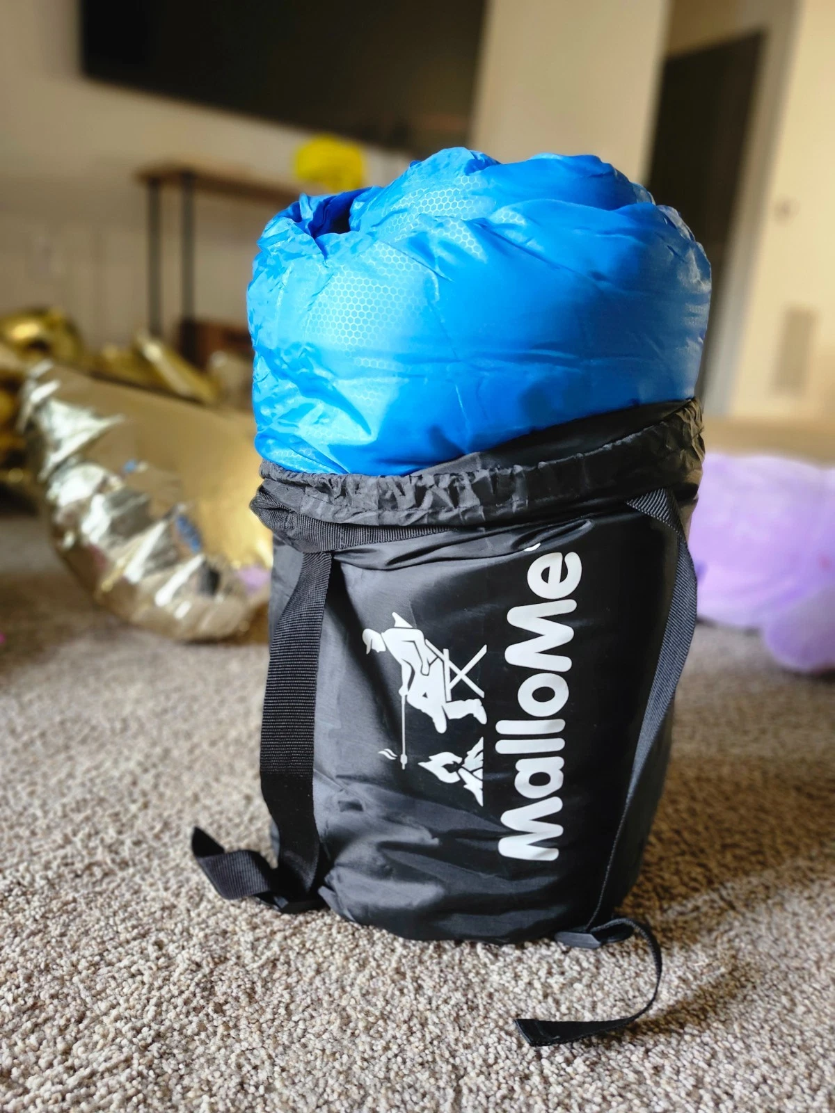 MalloMe Sleeping Bag, 3 Seasons Camping Blue