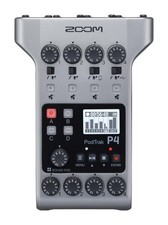 PodTrak P4 Podcast Recorder, Battery Powered, 4 Microphone Inputs, 4 Headphon...
