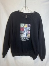 Taylor Swift Eras Tour Sweatshirt Black Women s Sz L Heavy Blend Graphic Print