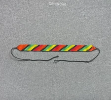 Embera Chami beaded Bracelet by women of the Colombian indigenous tribe 3125