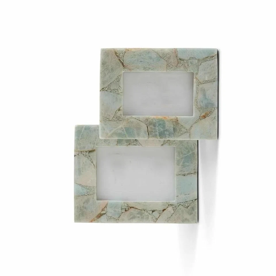 Juego de 2 marcos de fotos Two's Company Tozai Amazonite Foto 3 de 4