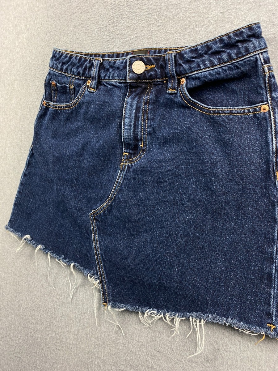【Anyone more】Damage Vintage Black Blue Denim Mini Skirt BDG Urban Outfitters Women's Size M w28 Blue Denim Mini