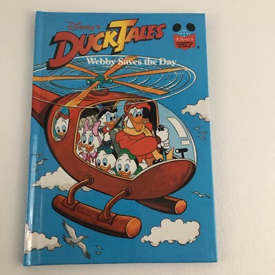 Disney DuckTales Book Webby Saves Day Wonderful World Of Reading Vintage 1989