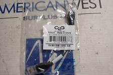 New C2G 00933 .5FT CAT5E Snagless Black Unshielded Ethernet Patch Cable Lot Of 2