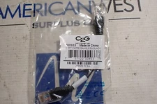 New C2G 00933 .5FT CAT5E Snagless Black Unshielded Ethernet Patch Cable Lot Of 2