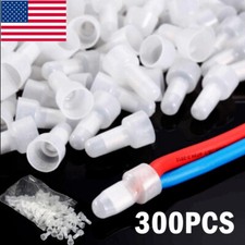 300x Copper Core and Nylon Wire Connector 22-10AWG Closed End Crimp Cap Terminal