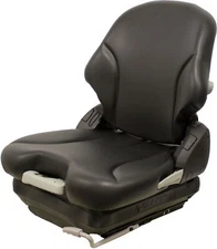Grammer MSG65 Black Vinyl Seat - Fits Scag Ztr  Zero Turn Mowers Turf Tiger Etc