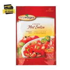 Mrs Wages Hot Salsa Mix, 4 Oz (Single Pack) ⭐️⭐️⭐️⭐️⭐️