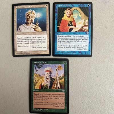 Magic: The Gathering Mirage 1996 MTG Enlightened  worldly and mystical tutor