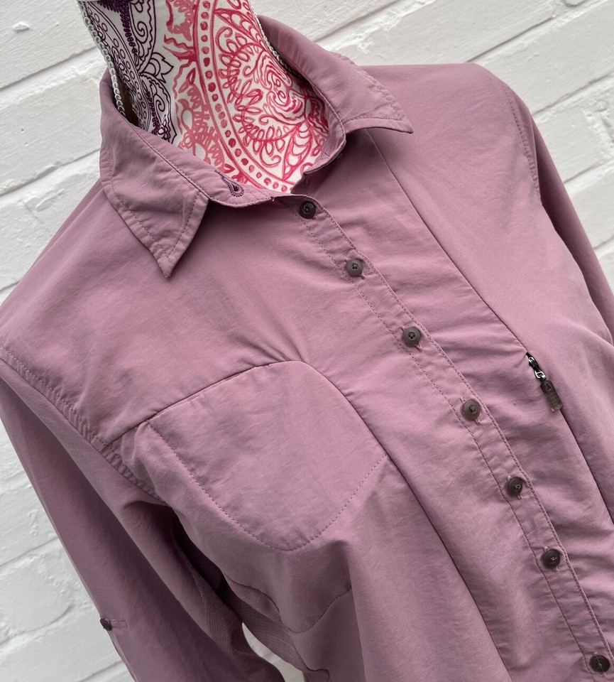 Mountain Hardware Shirt Blouse Long Sleeve Walking Hiking Top US 8 UK