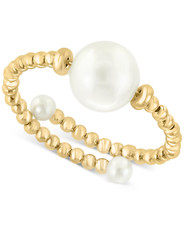 EFFY 14K Yellow Gold, 8mm White Pearl and Gol...