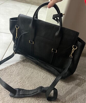 STUNNING 3.1 Phillip Lim Pashli zipper black leather satchel bag