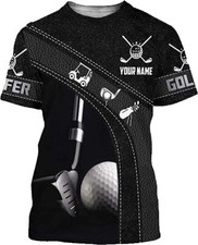 Personalized American Golf Shirt Custom Name Golf Shirts Golfer Gift Unisex 3D A