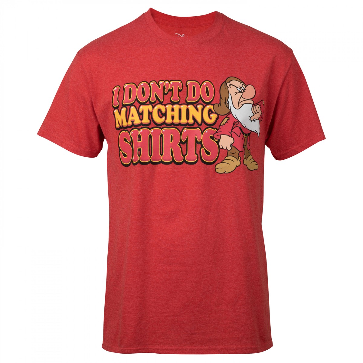 Grumpy The Dwarf I Don't Do Matching Shirts T-Shirt Red | eBay