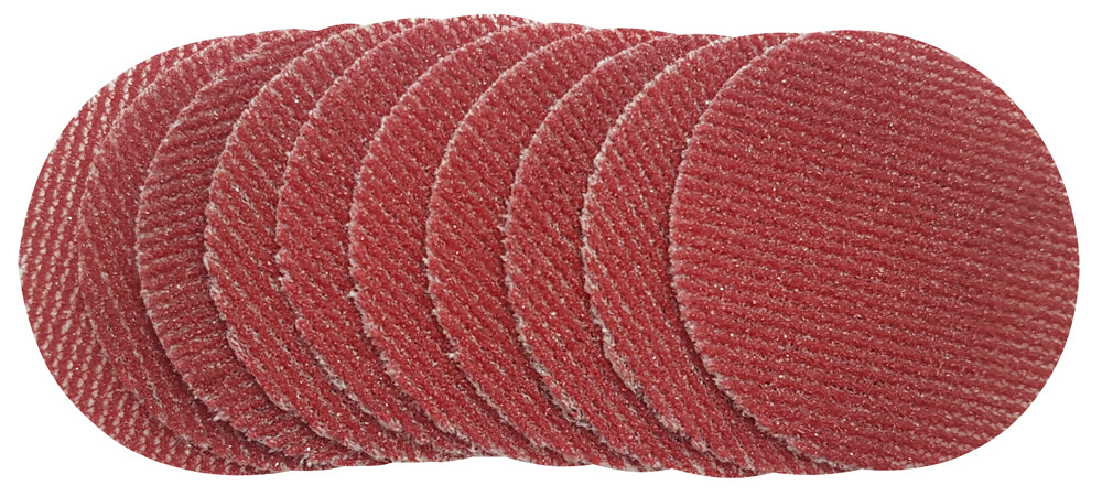 ProNet 50mm 2"" Dia, Self Adhesive Loop Backed Sanding Discs, 60 grit, Pack10