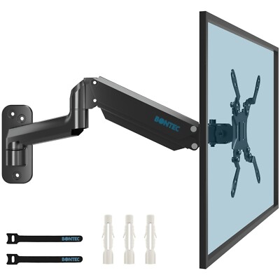 13-32 Zoll Monitor Wandhalterung mit VESA für PC Monitor & TV Neigung Schwenkbar Drehen