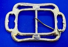 Retro See Through Unique Shaped Silver Color Replacement Large Belt Buckle