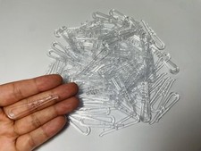 2inch/50mm 160Pcs Transparent Plastic U Shape Alligator Clips with Teeth  Cle...