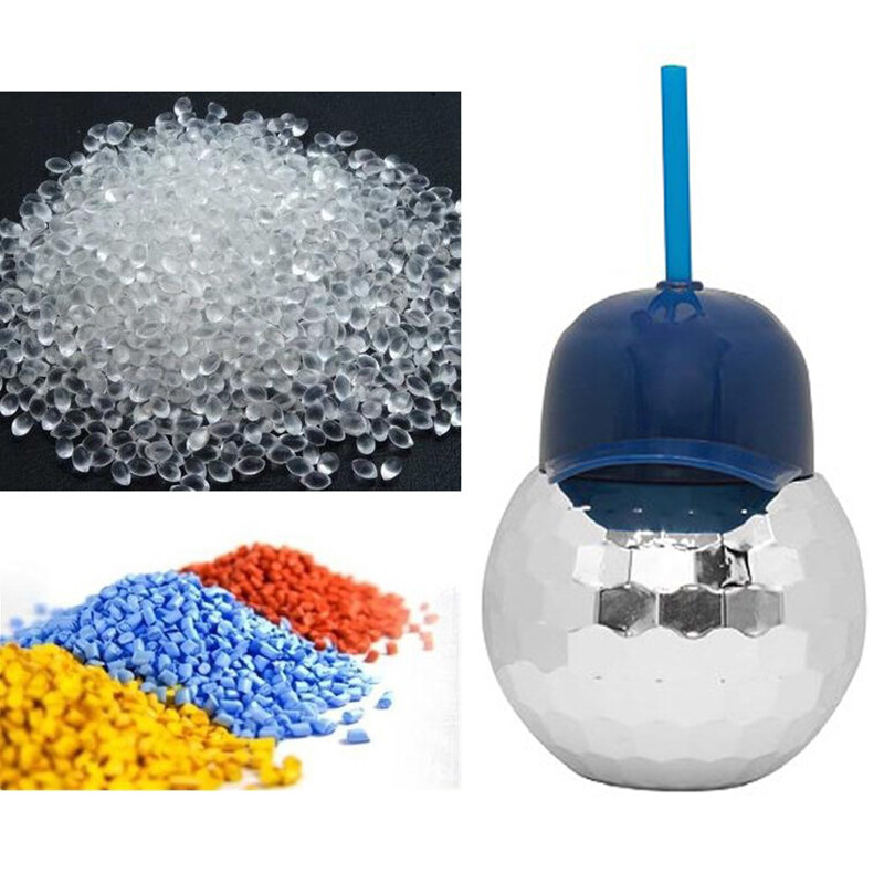 Disco Beverage Cup Ball Straw Cups Plastic Sippy Creative BallshapSL