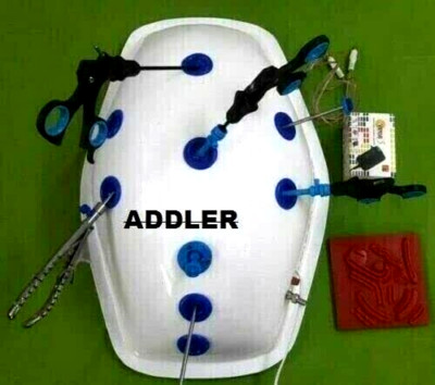 LAPAROSCOPY SIMULATOR ENDO TRAINER MODEL WITH HD ZOOM CAMERA 6 INST. ADDLER