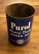 Vintage Purol Heavy Duty Motor Oil One-Quart Can - Empty