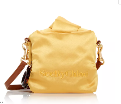 See by Chloe Tilly Small Satin Crossbody Camera Shoulder Bag Purse