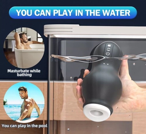 Automatic Masturbator Thrusting Sucking Vibrating Heating Male Stroker Sex Toys - Picture 8 of 9