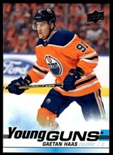 2019-20 UPPER DECK YOUNG GUNS Gaetan Haas Edmonton Oilers #232 R26