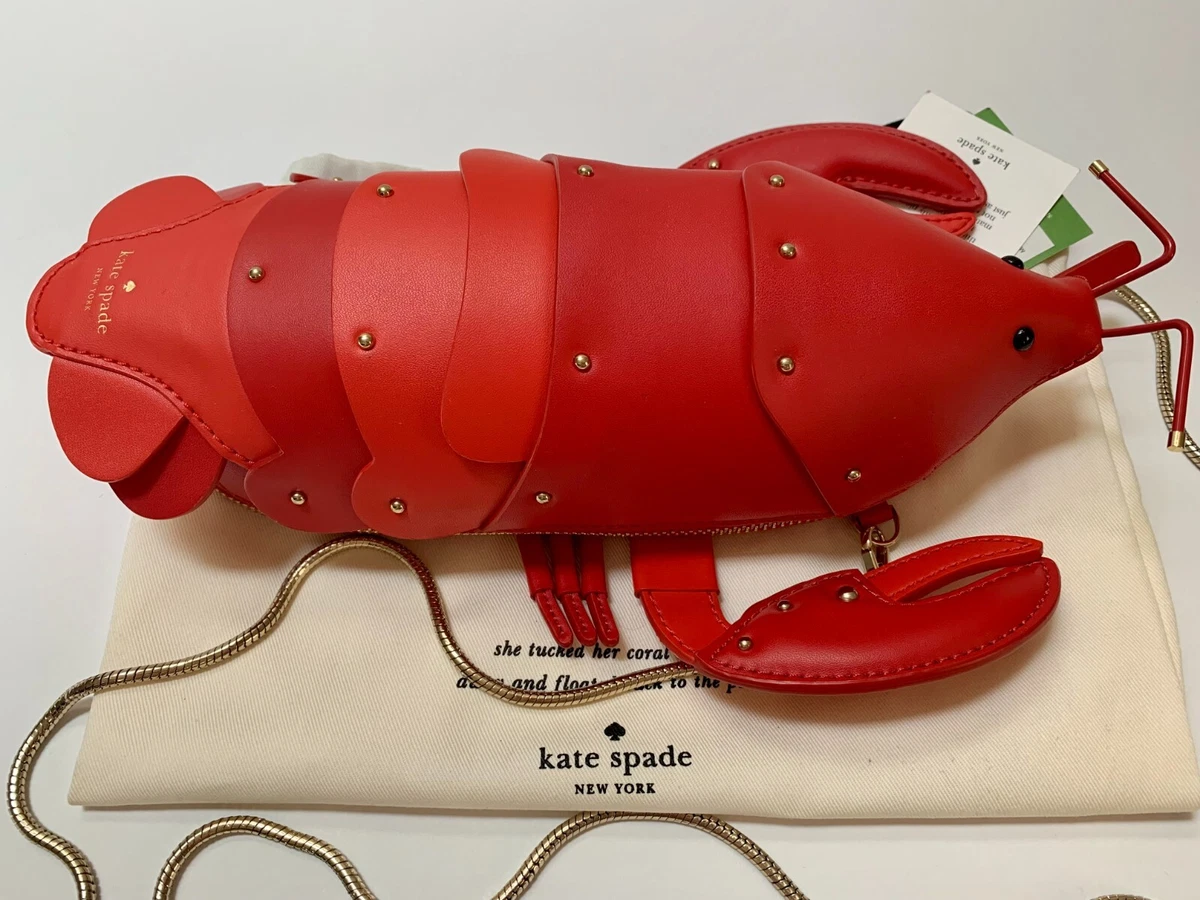 Kate Spade New York Shore Thing Lobster Crossbody Clutch NWT Novelty Bag