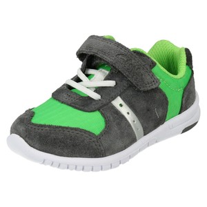 clarks green trainers
