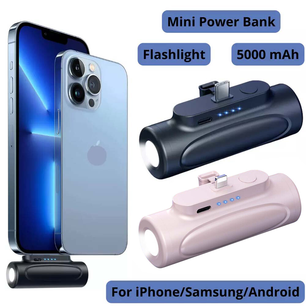 5000mAh Power Bank Portable Charger for iPhone 15 14 13 External Battery Backup-image