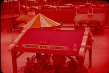 COIN OPERATED RIDES AT THE  BERGEN MALL, NJ 1950's PHOTO SLIDE