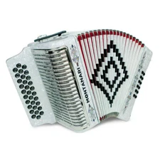 Montanari 3112 MG Accordion No Switch FBE White