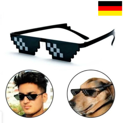 8 Bit Sonnenbrille Pixel Brille Glasses Thug Life Meme Youtube Boss Retro