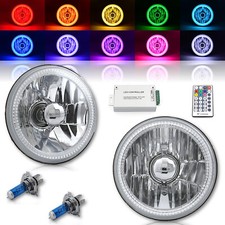 Faros LED Halo Ojo de Ángel 5-3/4 RGB SMD Cambio de Color Blanco Rojo Azul Verde Pr
