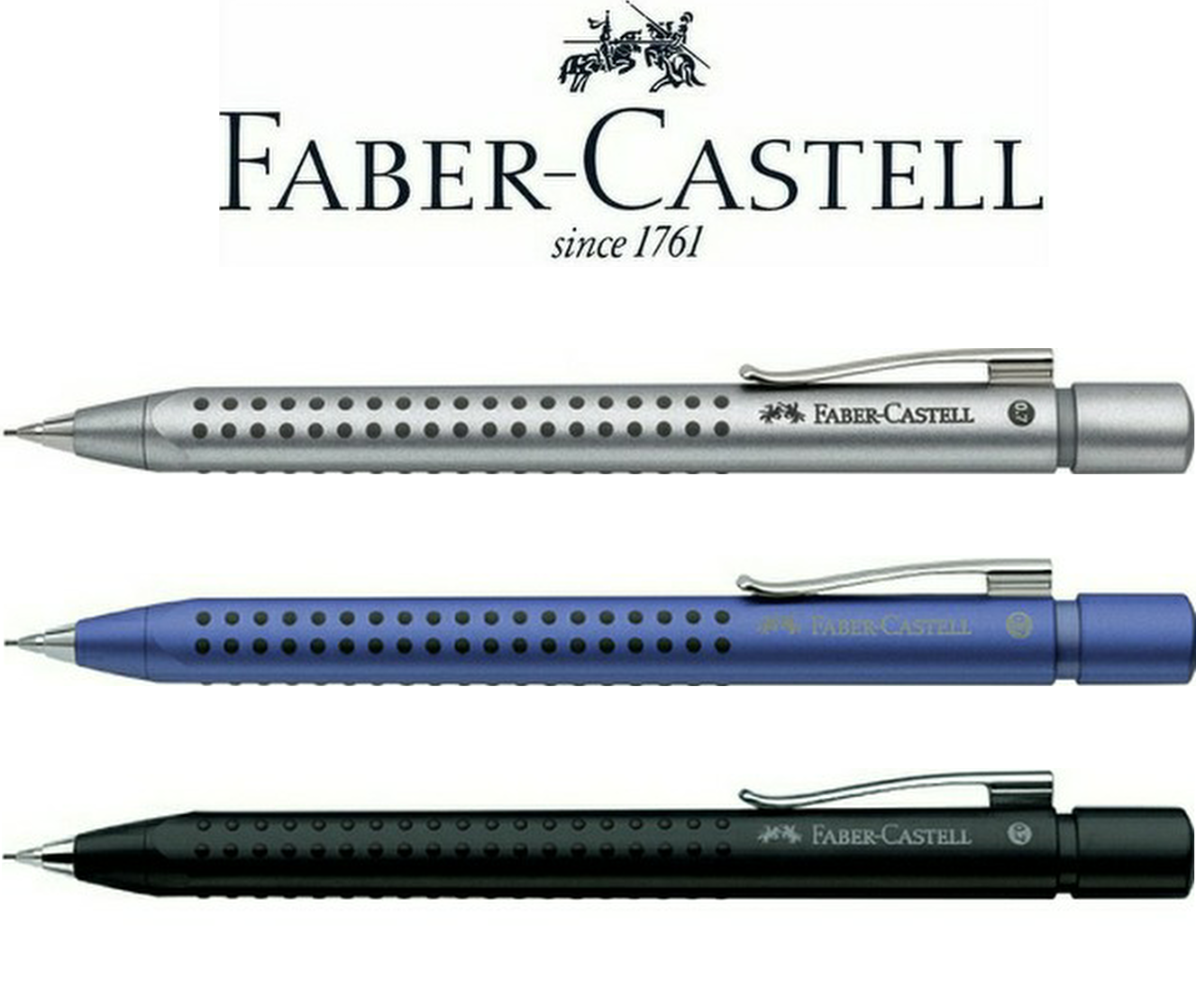 FaberCastell Grip 2011 07 Mechanical Pencil Silver for sale online