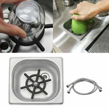 Stainless Steel Automatic Cup Cleaner Rinser High Pressure Faucet for Coffee Bar