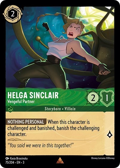 Lorcana Helga Sinclair - Vengeful Partner (75/228) Into the Inklands NM