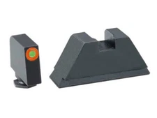 AmeriGlo Suppressor Set-Tritium Front W/Org Outline-Black Rear-For Glock-GL-511