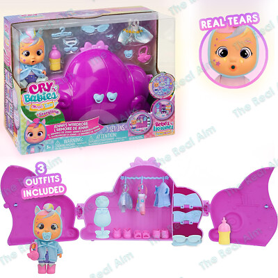 Cry Babies Magic Tears Dress Me Up Jenna's Wardrobe Playset Doll
