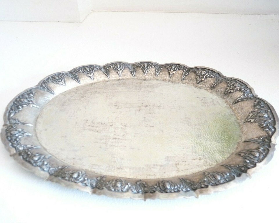 Antique Vintage Tray 40s Indonesia Java In Silver 850 DJOKJA Plate | eBay