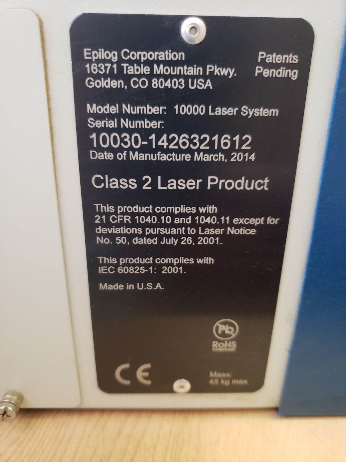 epilog laser engraver eBay