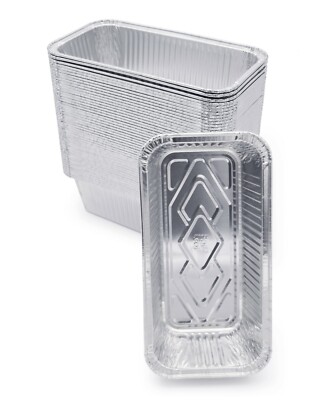 Fig & Leaf (600 Pack) Aluminum Foil 2-LB Bread Loaf Pans 8.5'' x 4.5'' x 2.5''