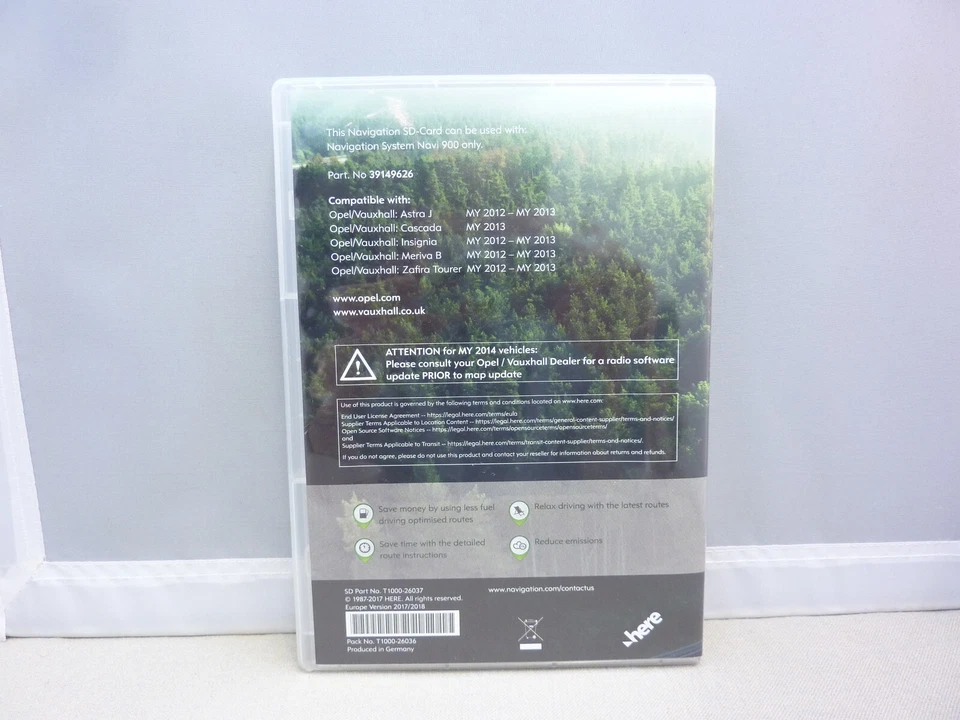 OPEL Europa SD 2011 2012 Navi Navigationskarte Astra Insignia Meriva uva. - Bild 2 von 4