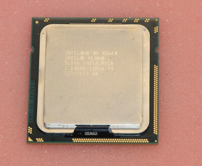 Intel Xeon X5660 SLBV6 Six Core CPU Processor 2.8GHz 12MB Smart Cache LGA 1366