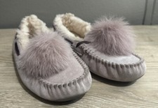UGG SLIPPERS WOMENS SIZE 6 PINk/PURPLE COLOR. Perfect Condition