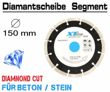 Diamanttrennscheibe Diamantscheibe Beton Segment Trennscheibe Ø 150mm HDS150