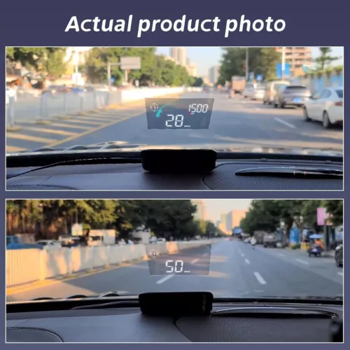 Auto HUD Head Up Display LCD Geschwindigkeit Anzeige Digital RPM Alarm Projektor - Bild 12 von 14