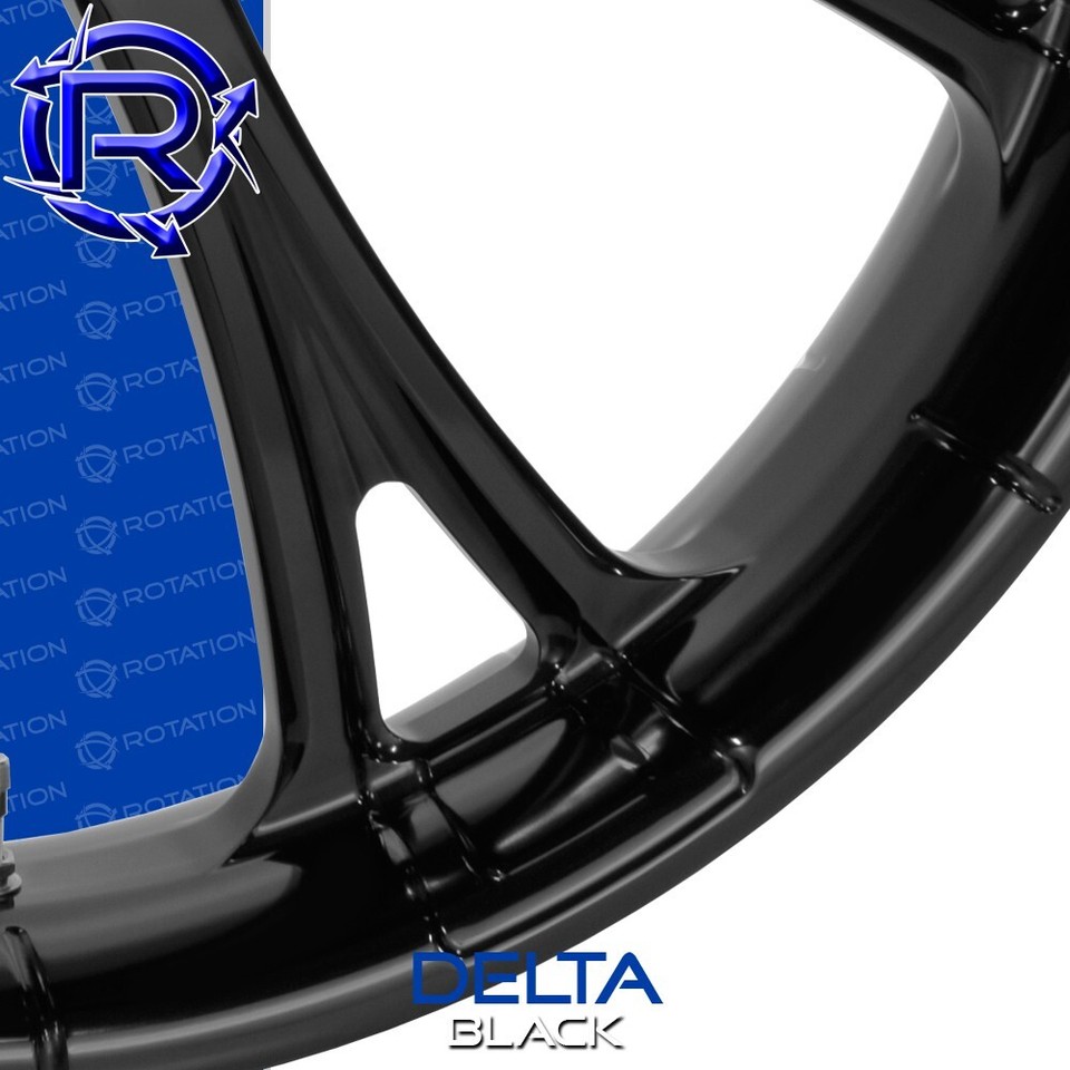 M109r Rims Suzuki M109R Rotation Delta Gloss Black Custom Motorcycle Wheels ...