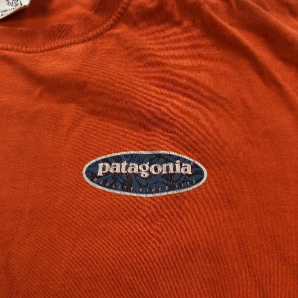 Camisa Vintage Patagonia Para Hombre Grande Beneficiosa Camiseta Algodón Orgánico Años 90 Logo Foto 4 de 4
